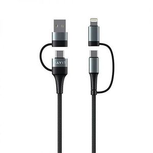 Havit CB6244 4-in-1 USB Cable – USB-A/C to USB-C/Lightning