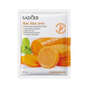 SADOER Carrot Facial Sheet Mask Tissue Face Mask Fruit Extract Moisturizing