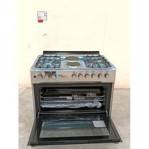 Roch GAS COOKER 90X60 CM Model - RECK-9042-SS 4 gas plate + 2 electric hot plates+2 electric fan