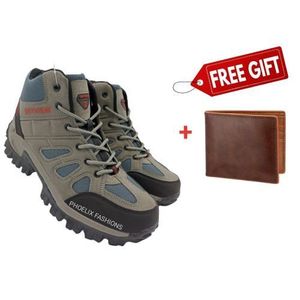 SKY View Original Perfect Fit Hiking/Fashion Unisex Boots + FREE PURE LEATHER WALLET.