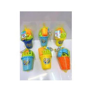 Kids' Beach Toy Set with Bucket, Sand Molds, and Shovel – Fun Outdoor Sand Play Kit for Boys & Girls (Multiple Colors)