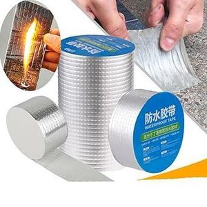 Butyl Aluminium Sealing Tape 5 cm  by 5 m Waterproof Tape, Waterproof Roof Tape for Leaking, Water, Cracking, Hole Masking Tape, Self-Adhesive