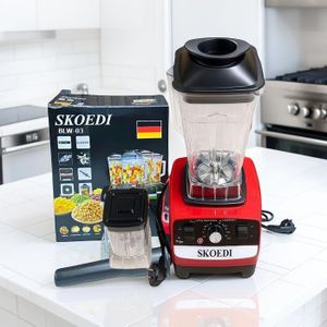 SKOEDI  Reliable Quality High Durability High Efficiency 2-in-1 Heavy Duty 4500 Watts 2.5L High Speed 32000 RPM Large Capacity Double Cup Multifunctional Professional Blender & Grinder