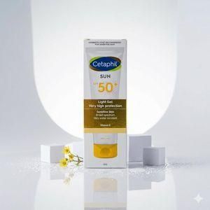 Cetaphil Sun SPF 50 light Gel very high protection sunscreen with vitamin E 