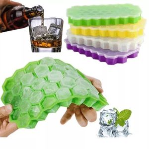 Silicone Ice Cube Mold 6 Lattice Ice Tray Bar Kitchen Ice Cube Tray with  Lid Ice Cube Maker for Whiskey Cocktail Summer Drinking