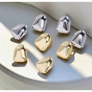 Fun Fix Simple Copper Tooth Caps Hiphop Teeth Grillz Silver + Gold