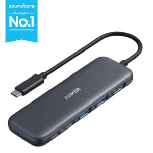 Anker 332 USB-C Hub (5-in-1, 100W) – Black