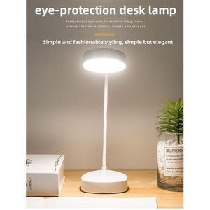 USB Rechargeable Study Reading LED Eye Protection Desk Lamp White