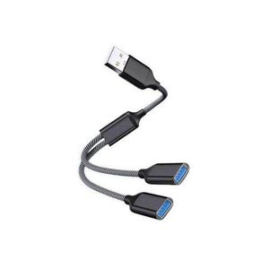 28 30cm USB Splitter Cable USB Male To 3 2 USB 2.0 Female Extension Cord USB Port Hub Data Power Split Adapter
