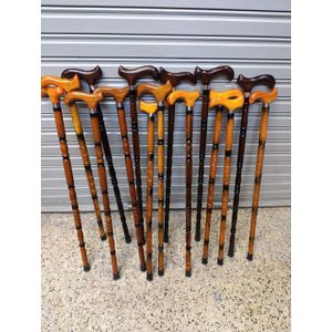 Mahogany Wooden Walking Stick for Special Occasions and Assistance in Old Age