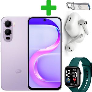 Itel  City 200, 6.75", 6GB RAM + 128GB, 5200mAh (Dual Sim)+(12 MNTH WARRANTY)+Cover+Earpods+Smart watch