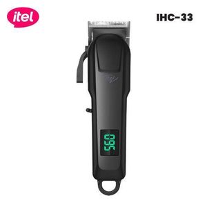 Itel Rechargeable Smart Hair Clipper, 2000mAh Battery, 300 running minutes, Self-Sharpening Blades, 5 hours Long Lasting Battery, LED Battery Indicator, 4 hours charge - Black