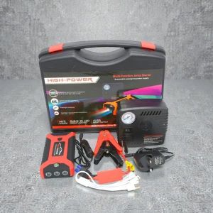 Compact Design Large Capacity High Power Heavy Duty Multi-Purpose Car Emergency Support System 12V 99800mAh High Capacity Emergency Car Jump Starter Battery Booster Power Bank with Tire Inflator or Air Compressor Pum