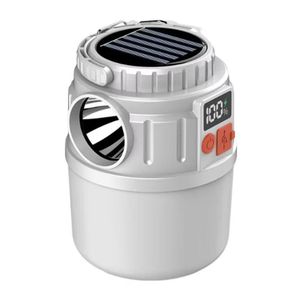 Solar Camping Light Power Bank LED Camping Lanterns Waterproof Outdoor Tent Light Rechargeable Flashlight