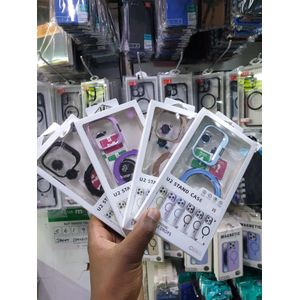 Samsung Galaxy S25 Plus Clear Magnetic Kickstand Case – Transparent Shockproof Cover with Rotating Ring Stand, MagSafe Wireless Charging Compatible, Raised Camera Guard & Four-Corner Protection (Gold)