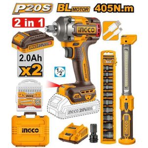 Ingco COSLI23056 Cordless 2 pcs combo kit 20V