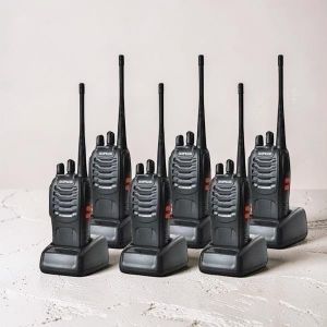 Baofeng  BF-888S Portable High Durability 16 Channels Portable Hand-Held Security Walkie Talkie Radio Calls- 6 Pieces