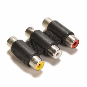 3 RCA AV Connector Female to Female RCA Jointer