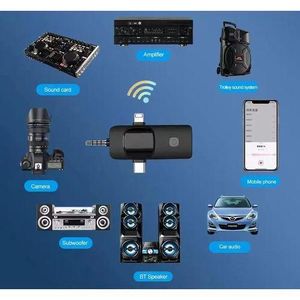 3 In 1 Wireless Lavalier Microphones For IPhone 15, IOS And Android, Laptop, USB-C Lapel Mic With Noise Reduction Chip, Mini Microphone For Interview, Video Recording, Vlog, YouTube, TikTok