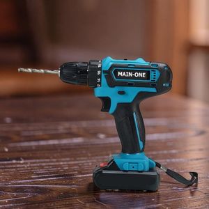Main-one  High Performance Heavy Duty Long Lasting Quality 48V Two Rechargeable Batteries Brushless Multifunctional Professional Cordless Drill With Drilling And Impact Functions
