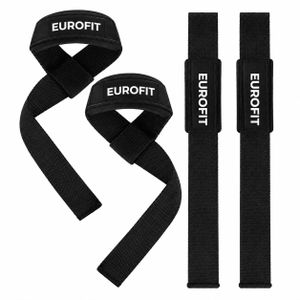Weightlifting Wrist Straps for Women and Men – Polyester & Neoprene Padded Wrist Wraps for Gym, Deadlift, Rows & Powerlifting