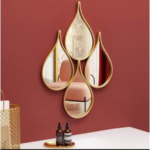 4pcs Conjoined Nordic Mirror Decor Set