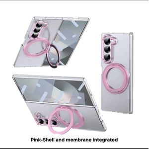 silver shell and membrane integrated Clear case for Fold 5