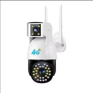 V380 Pro Dual Lens 2K 4MP Dual Light 4G LTE SIM Wireless Ip Camera 2 In 1 Bullet And PTZ Camera