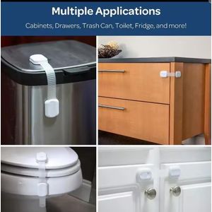 Adjustable Child Safety Strap Locks – 4PCS