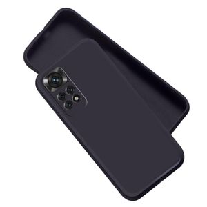 Soft Silicone Back Cover for Xiaomi Redmi Note 11 - Black, anti-fingerprint, anti-scratch, durable silicone case