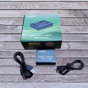 Windows Support Compact and Portable 1080P HDMI Video Capture Card Device with Loop Out Function