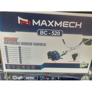 Maxmech 2-Stroke Gasoline Brush Cutter & Grass Trimmer- 2.0HP - 1500W (BC-520)