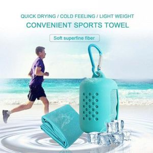 Portable sports Quick dry Cool towel in silicone pocket  Ultra Absorbent, Compact, and Reusable for Gym, Travel, Outdoor, and Fitness Use