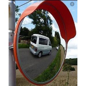  	Polycarbonate convex Mirror For Indoor And Outdoor Use, Complete With Fitting 45Cm