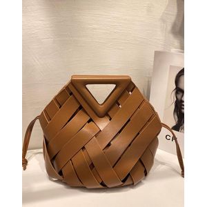 Woven Buckle Handbag