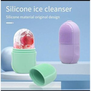2pcs Ice Roller for Face and Eye Ice Cube Roller Massager for Skin Women Care Tools, Naturally Conditioning De-Puff Eye Bags Reduce Migraine Pain Reusable Massage Silicone Ice Mold