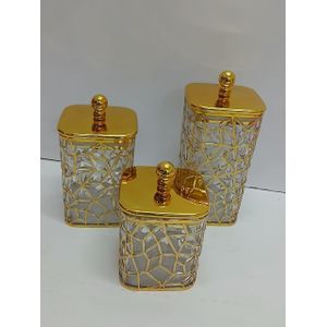 3 in 1 Transparent storage jars