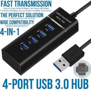 USB Hub 4 Ports USB Splitter High Speed USB Hub Extender Extension Connector