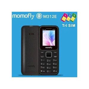 Momofly M312E Kabambe, Wireless FM, Camera, Bright Touch, Facebook, 1000mAh (Tripple Sim