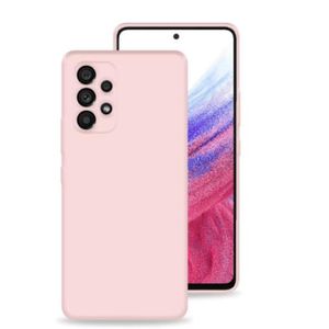 Soft Flexible Silicone Case for Samsung Galaxy A73 5G, Shockproof Anti-Scratch Slim TPU Protective Back Cover (Pink)