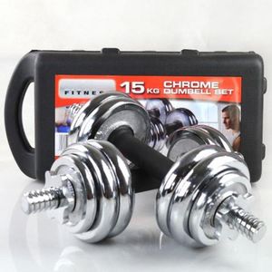 York 15kg chrome dumbbell hot sale set