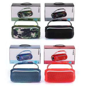 P PRO8 Portable Wireless Speaker – Outdoor Subwoofer, RGB LED Lights, TWS Stereo, FM Radio, Multi-Input Support.