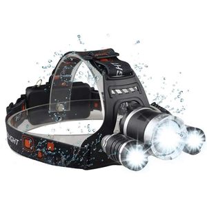  3-Lamp Ultra Bright Rechargeable LED Headlamp