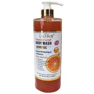 LansYade Vitamin C Scrub Body Wash Shower Gel (1000ml)