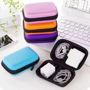Travel Storage Bag Charging Case for Earphone Package Zipper Bag Portable Travel Cable