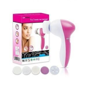 5 In 1 Beauty Care Brush Massager Scrubber Face Skin Care Electric Facial Cleanser 