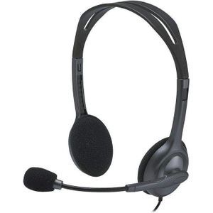 Logitech Stereo Headset H111 +Noise Cancelling Microphone