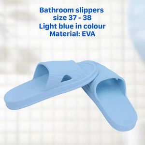 Miniso Antibacterial Series Womenâ€™s Bathroom Slippers(Light Blue,37-38)