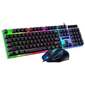 Wired Lighting Keyboard And Mouse Set Office Game Color Set
