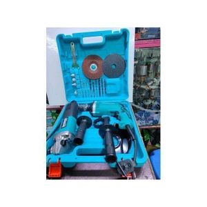 Makita  Accessories Combo Drill Machine And Angle Grinder